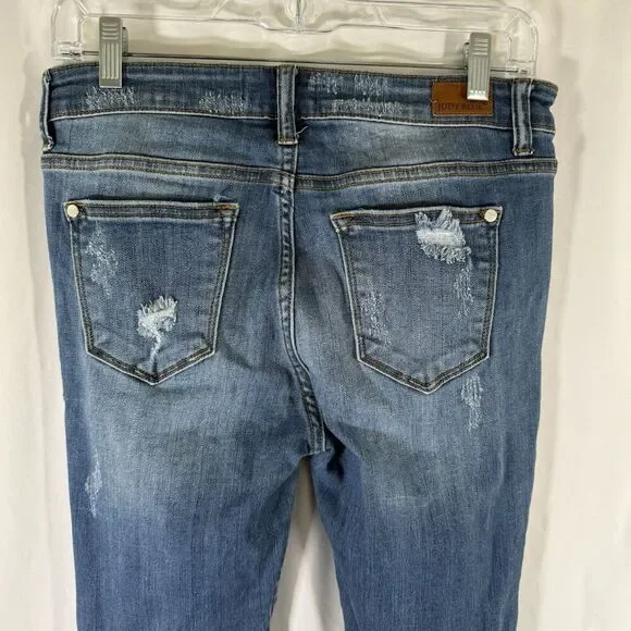 Judy Blue Skinny Fit Jeans Women's 9 29 Medium Wash Blue Denim Cotton Blend - Picture 11 of 13